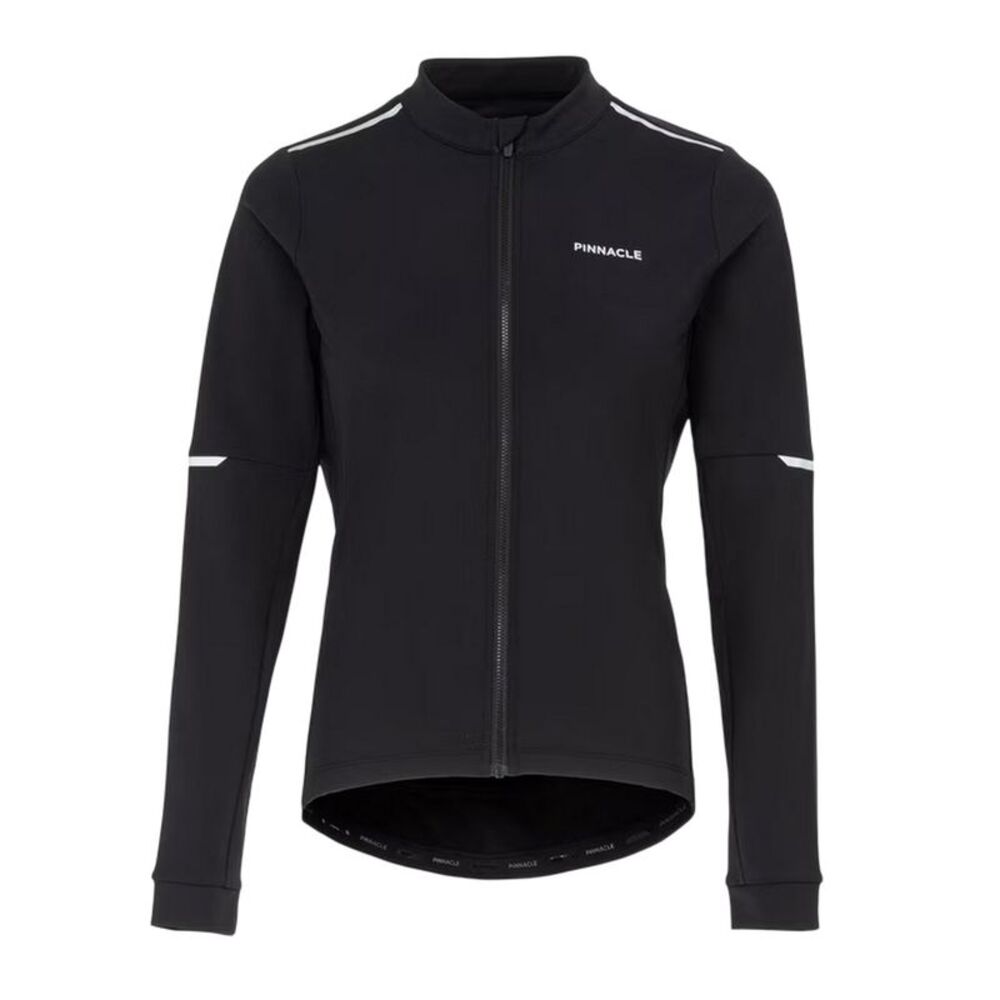 Pinnacle Womens/Ladies Thermal Long-Sleeved Cycling Jersey / Black